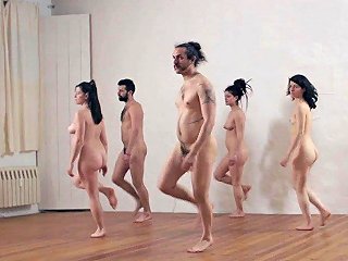 Hot Dancers Working Out While Naked
